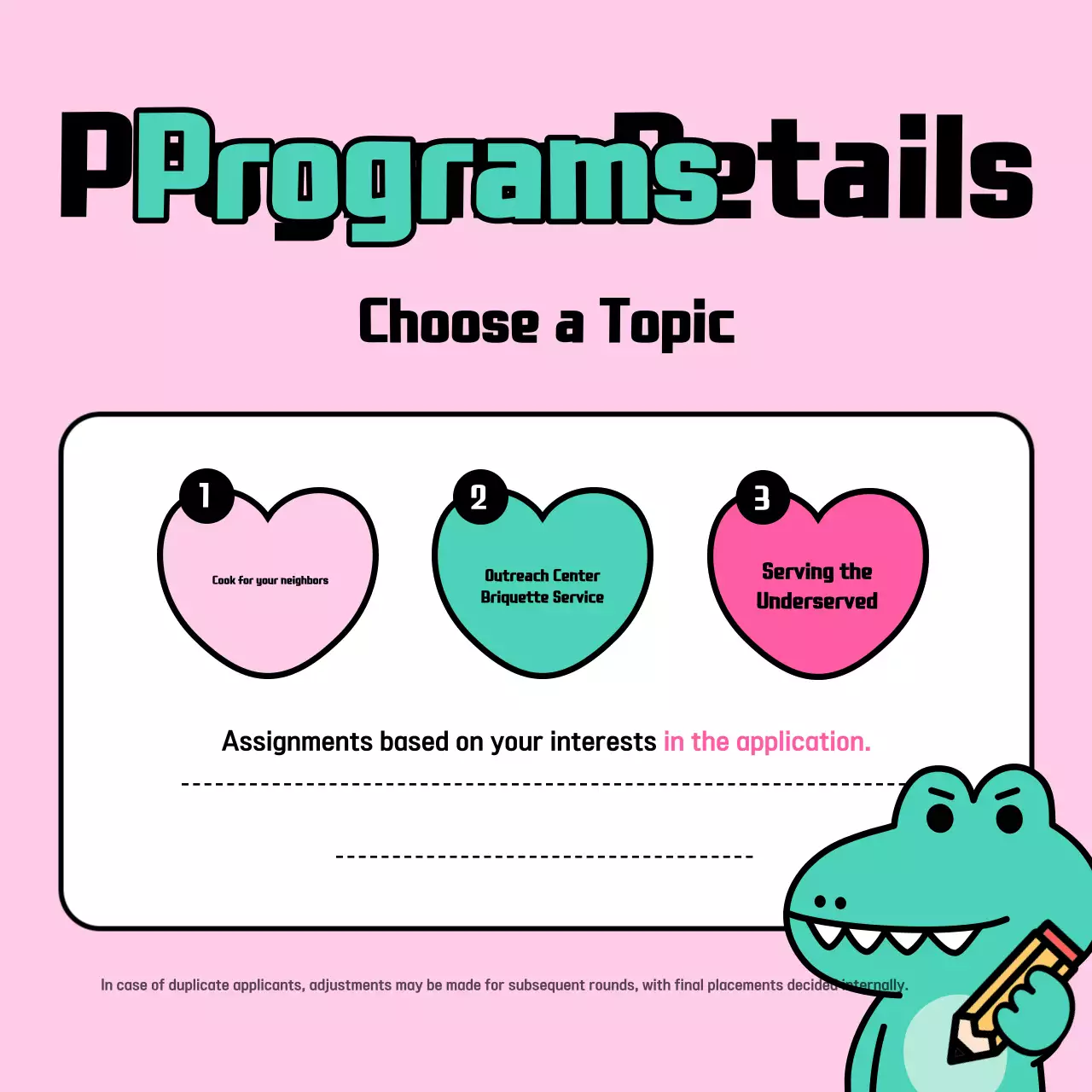 Instagram Carousel Tuyển dụng tình nguyện viên hoạt hình đầy màu sắc