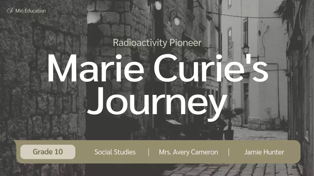 Beige Classic Biography Presentation