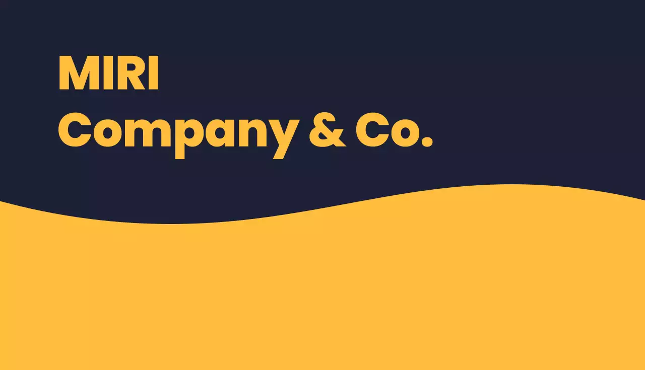 Yellow Minimal Business Card