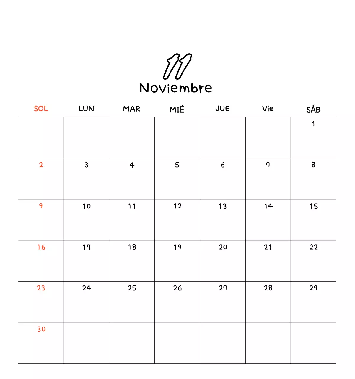 Bonito calendario con fotos de Año Nuevo