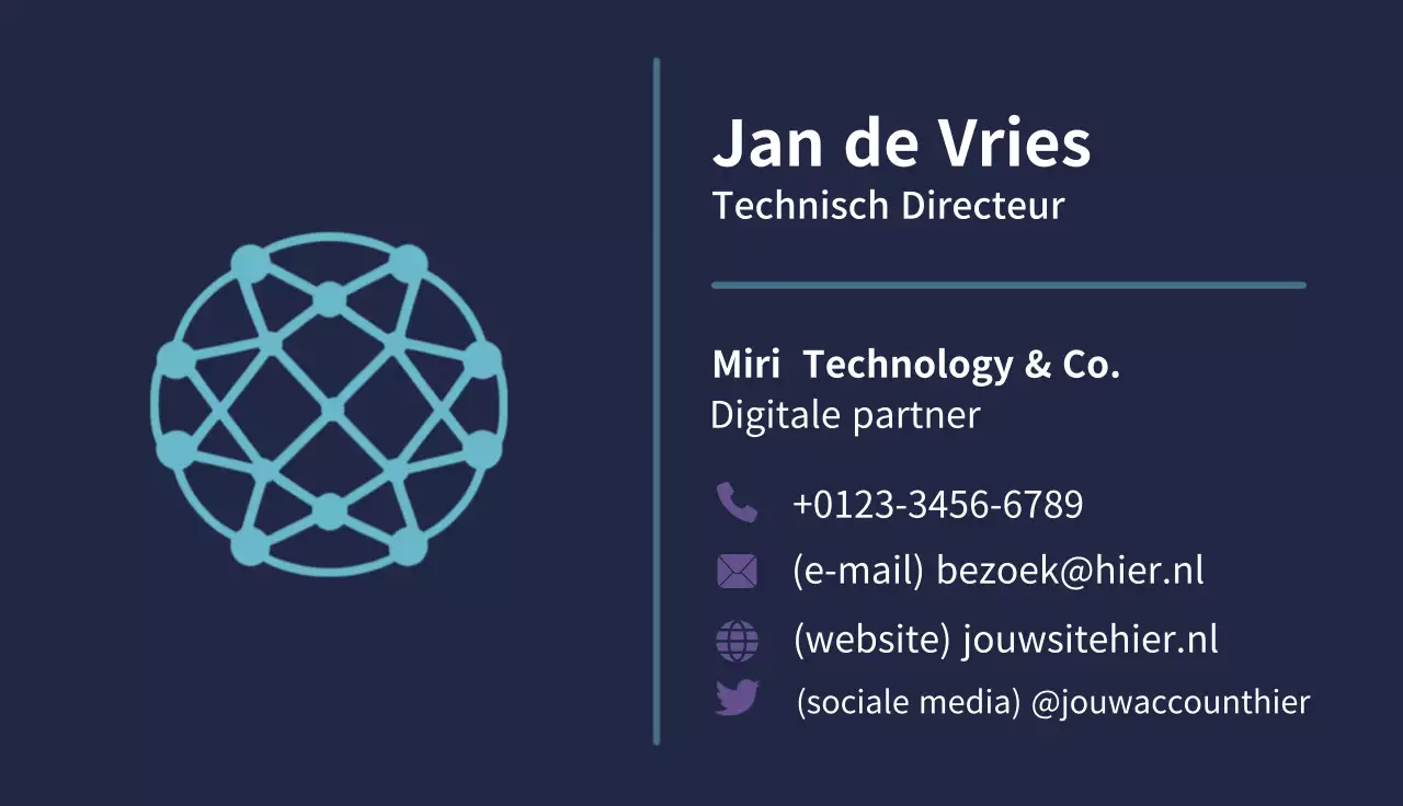 marine modern visitekaartje