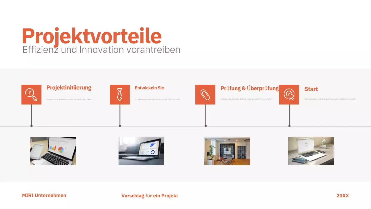 red modern project proposal business