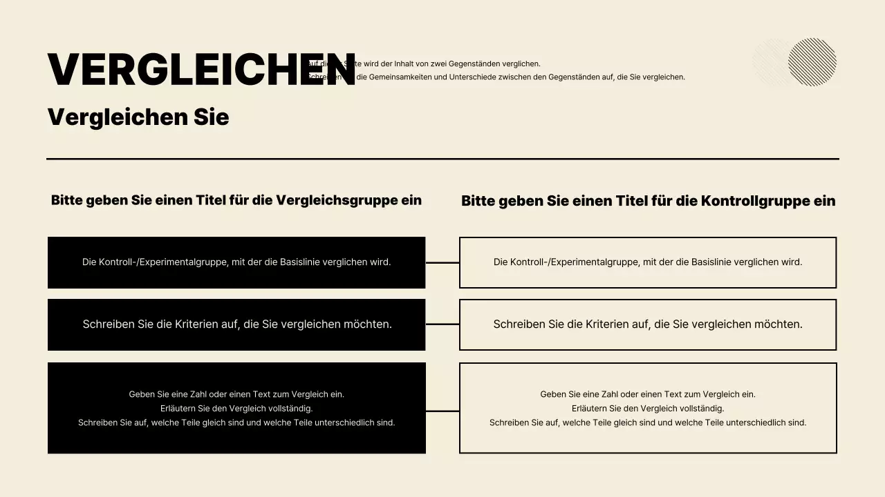 Beige minimalistische Präsentation erklärt