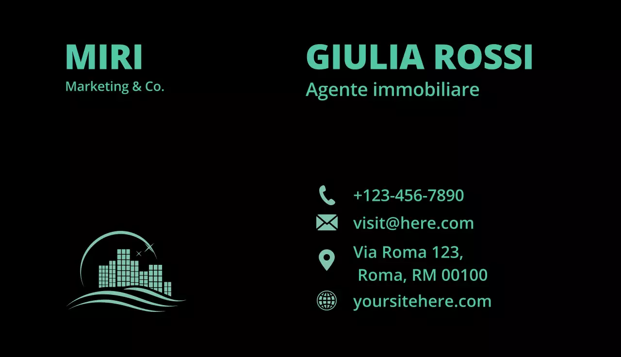 scheda immobiliare moderna della zecca