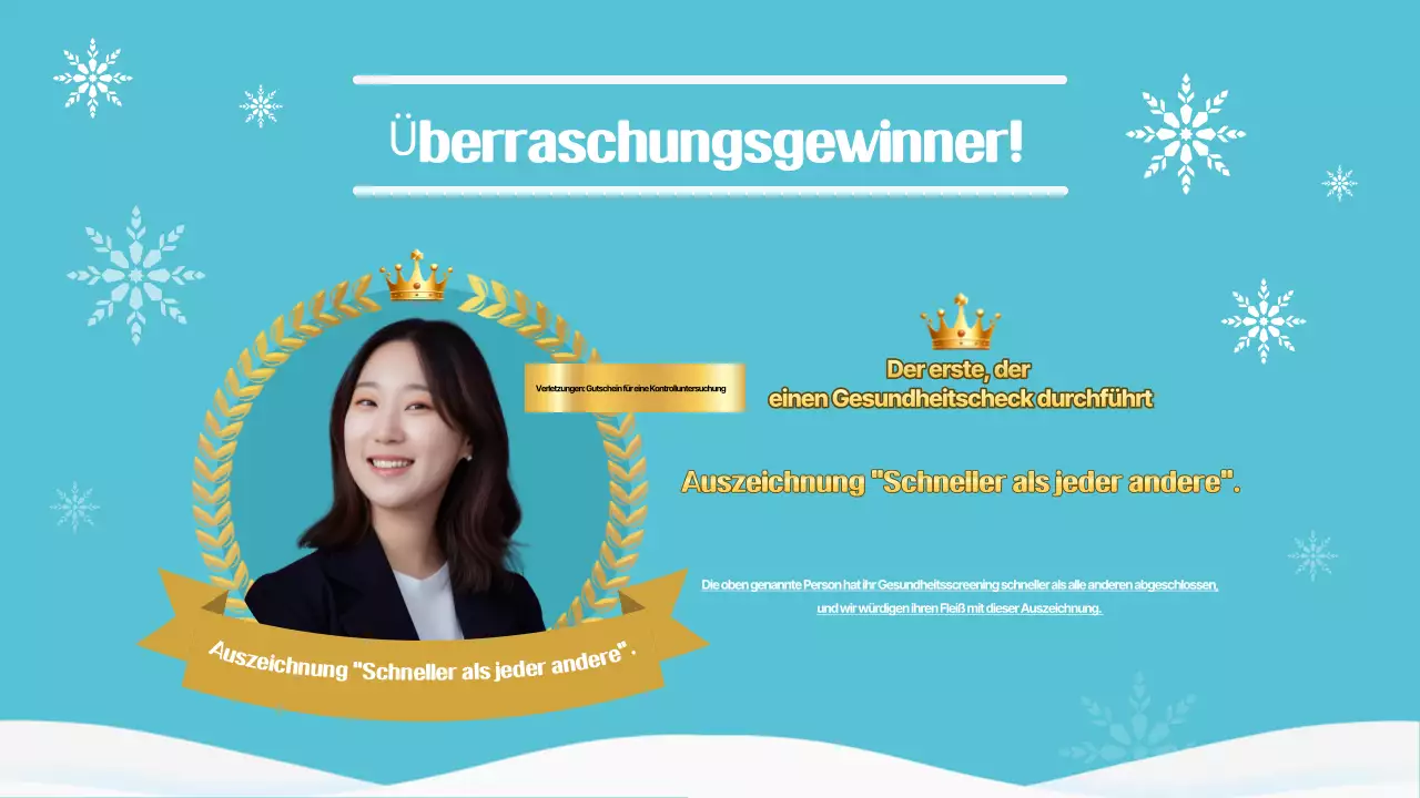 Hellblau Einfache Jahresendfeier