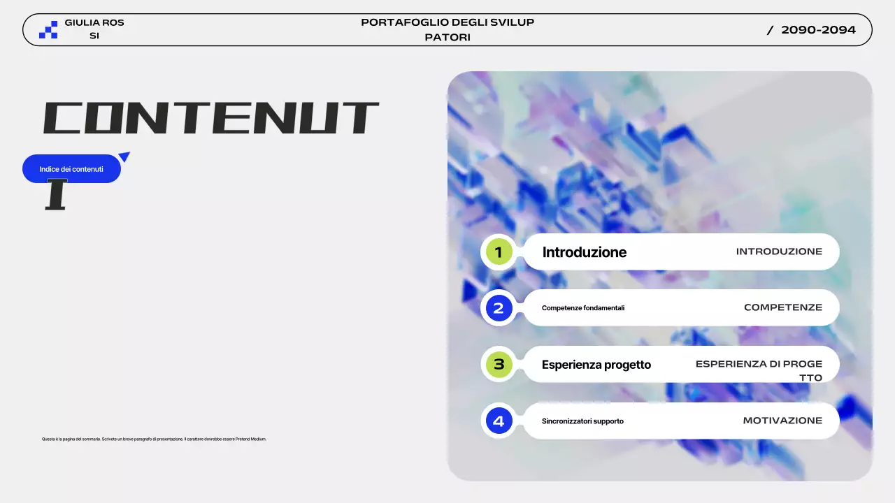 Presentazione del Portafoglio Moderno Grigio