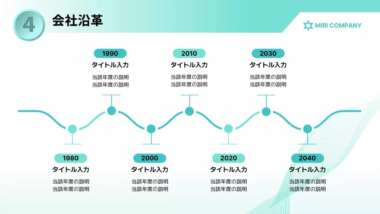 緑 シンプル 会社案内 資料 プレゼンテーション