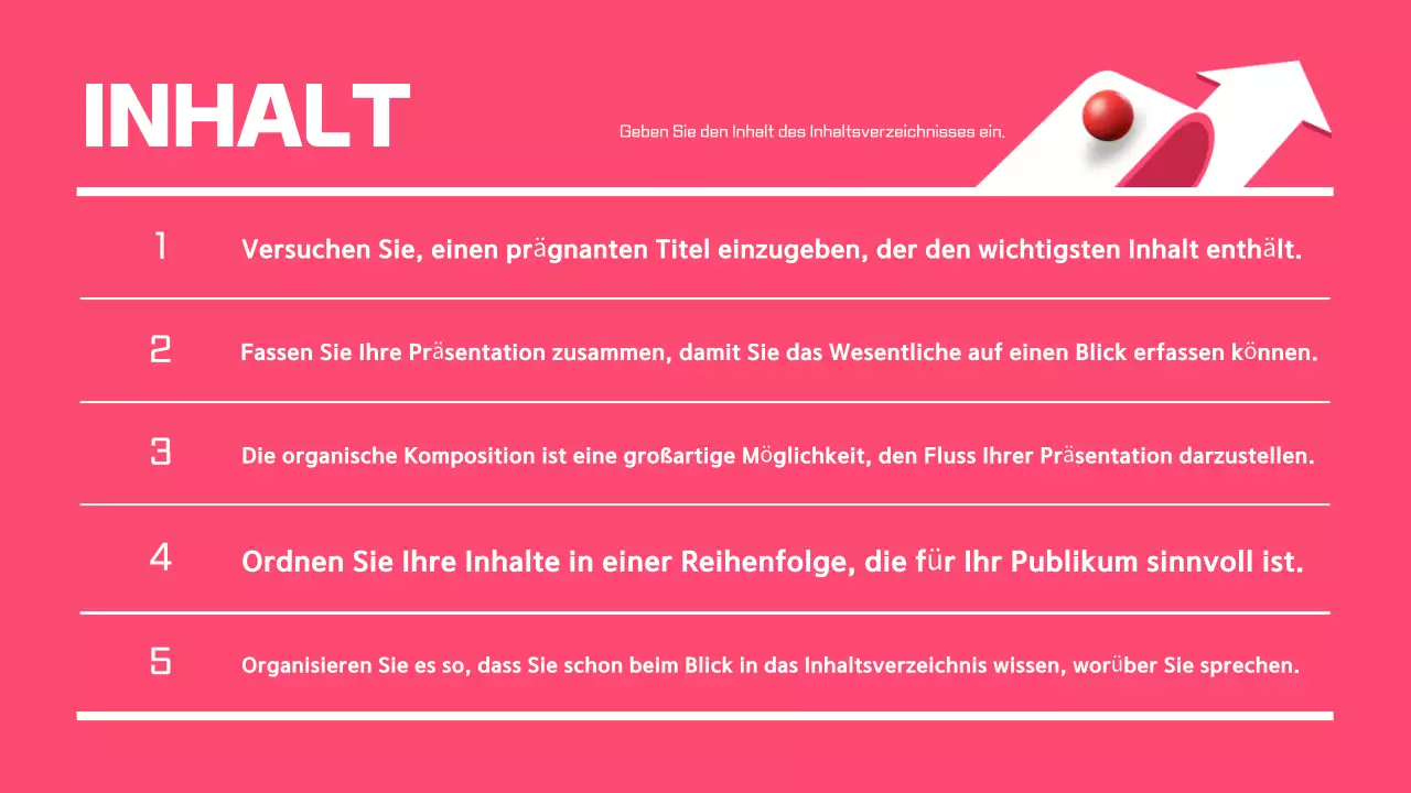 Pink Modern Design Beschreibung