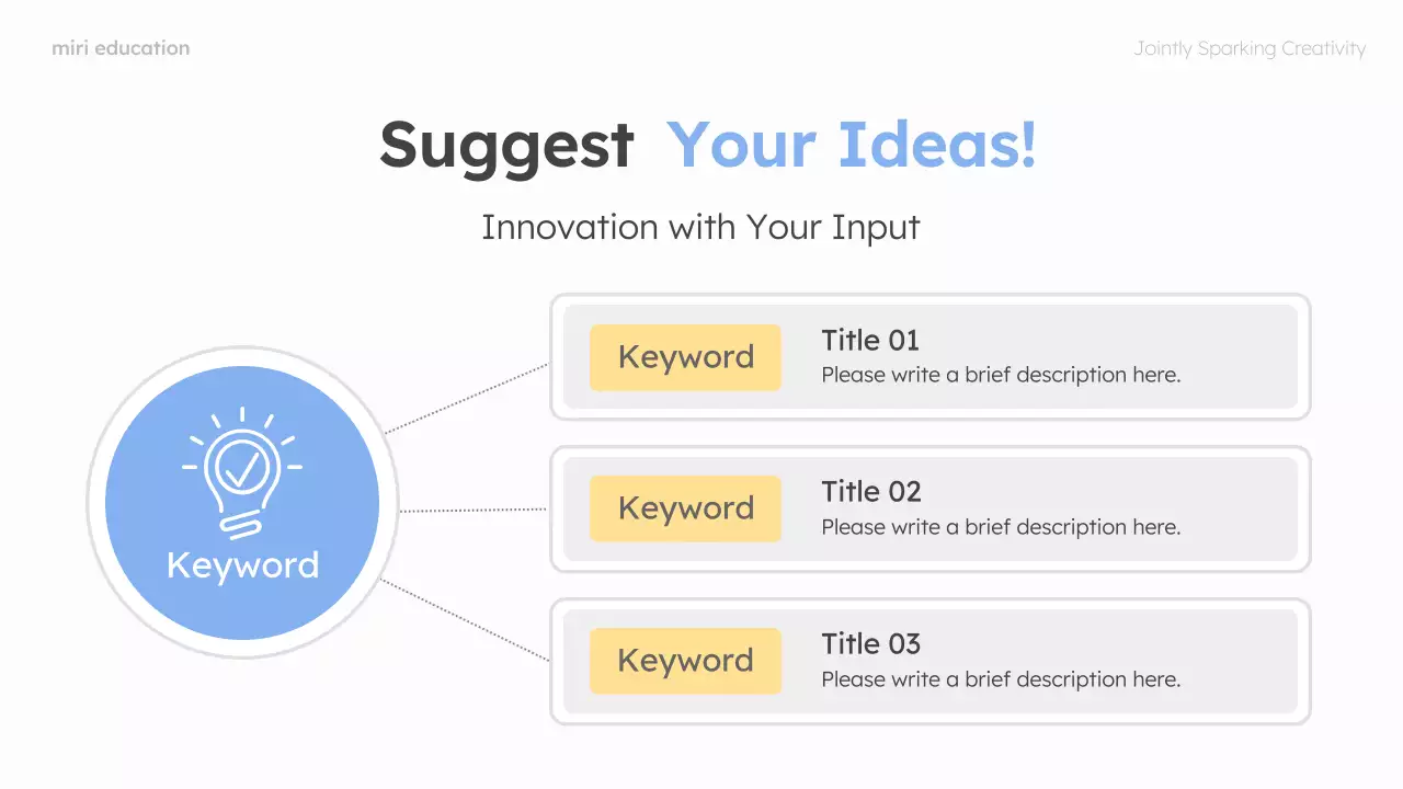 Blue Modern Brainstorming Guide Presentation