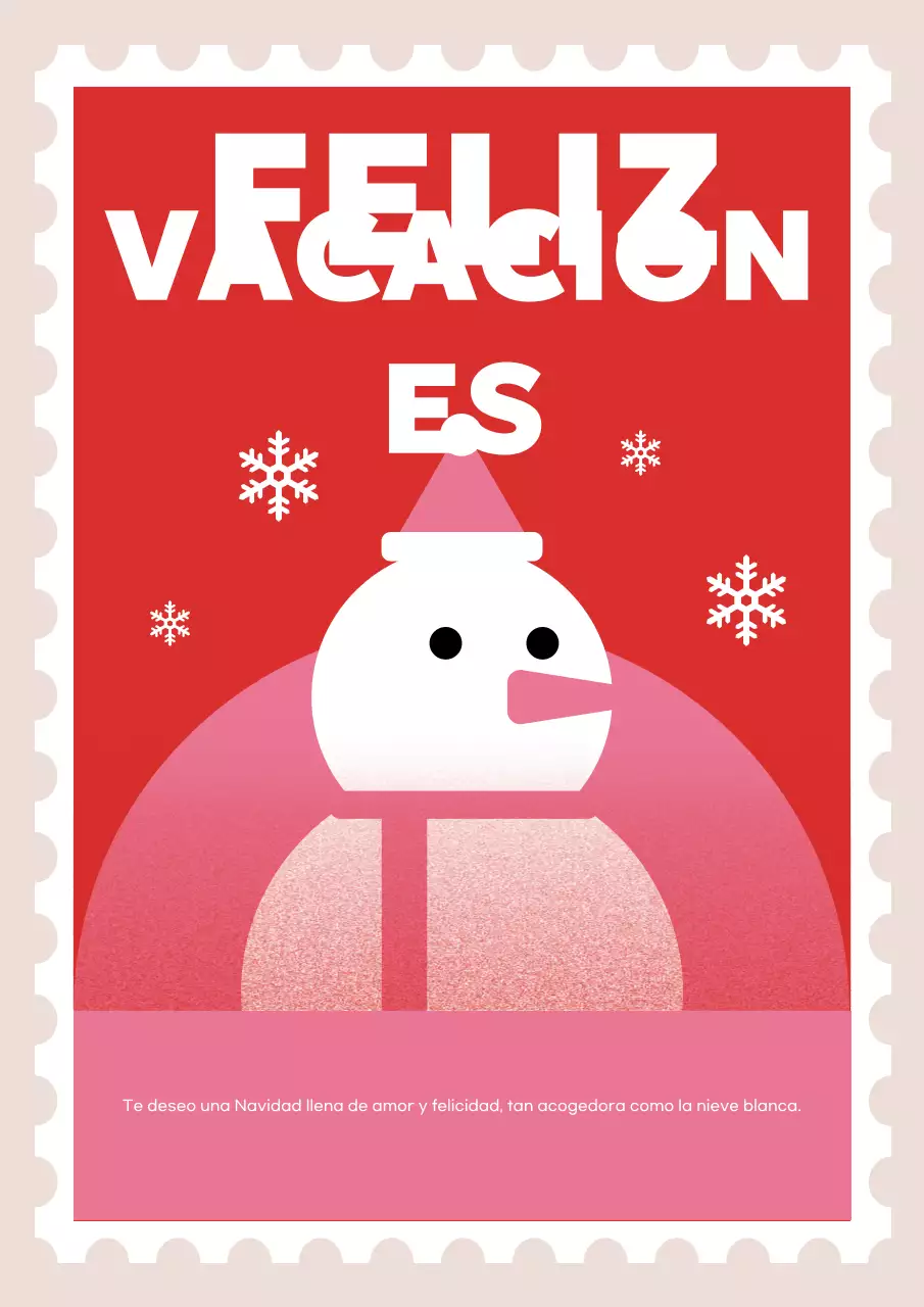 Postal navideña Red Simple