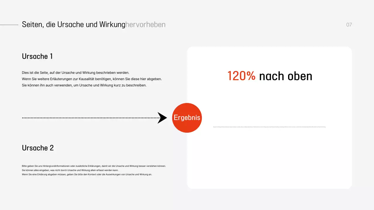 Planung einer grauen modernen Präsentation