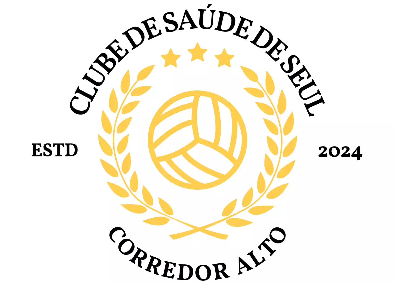 Logótipo simples de clube desportivo com louros