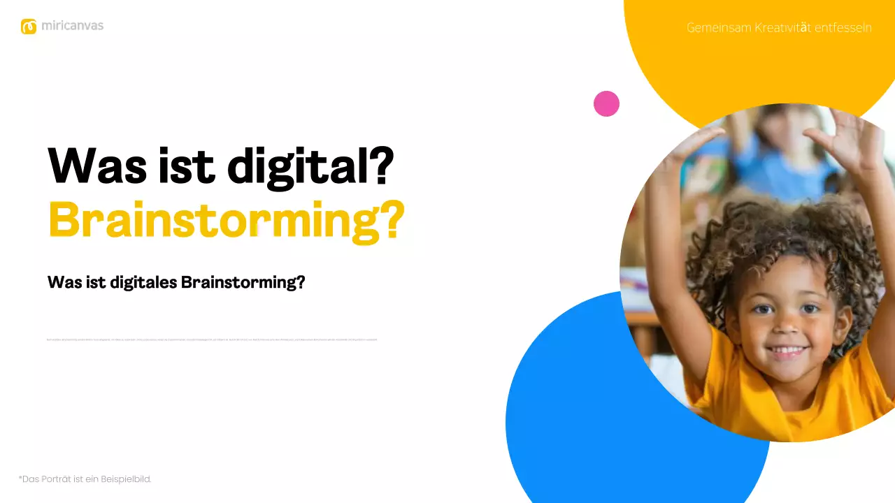 buntes modernes Brainstorming-Layout