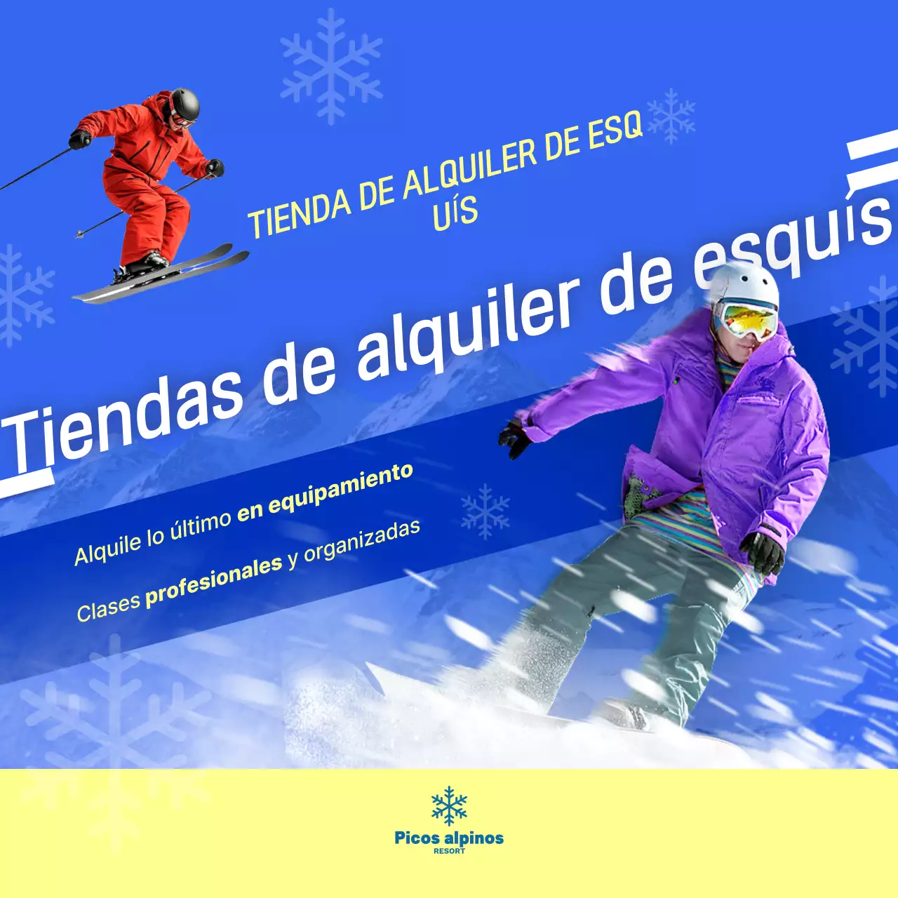 Bandera azul de artículos deportivos