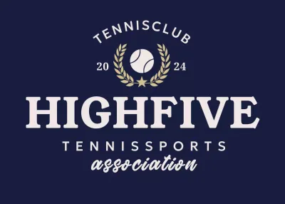 Logo sportif simple bleu marine