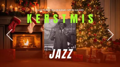 Vintage kerst afspeellijst in groen en rood