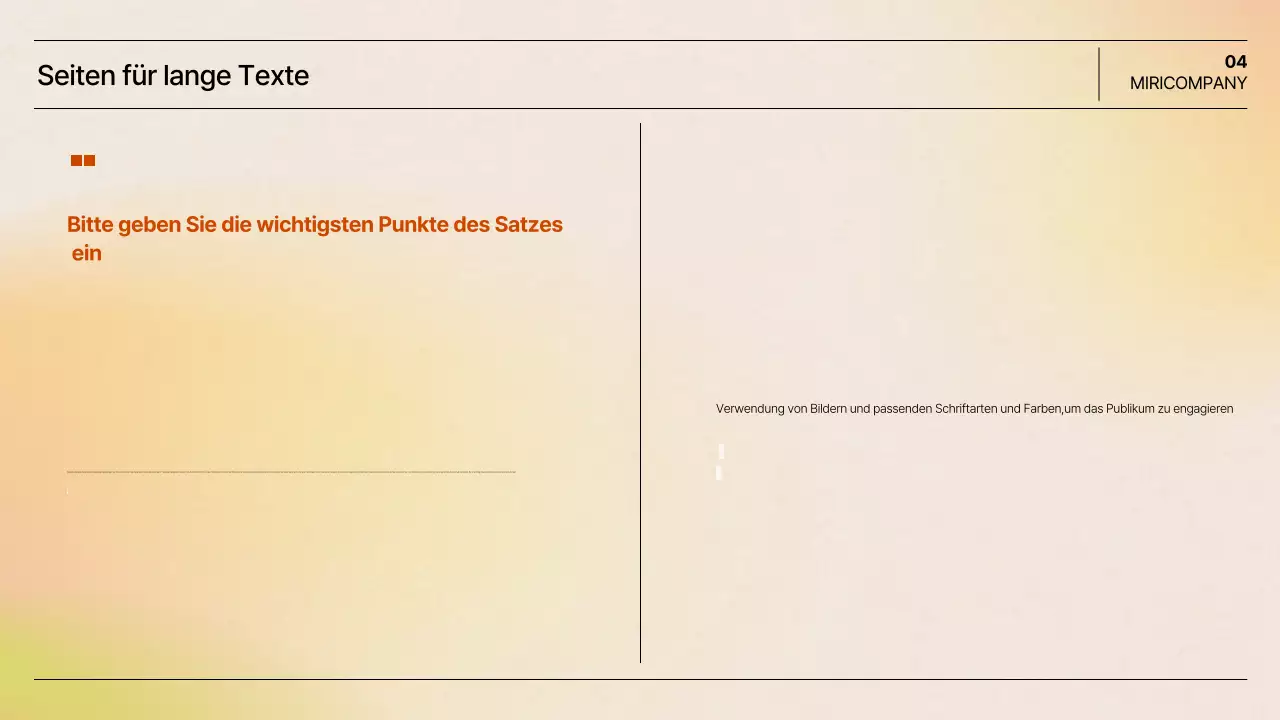 Orange Einfache Präsentation Dokumentation