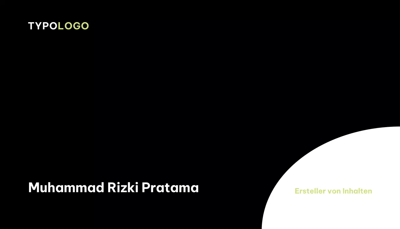 grüne moderne Visitenkarte