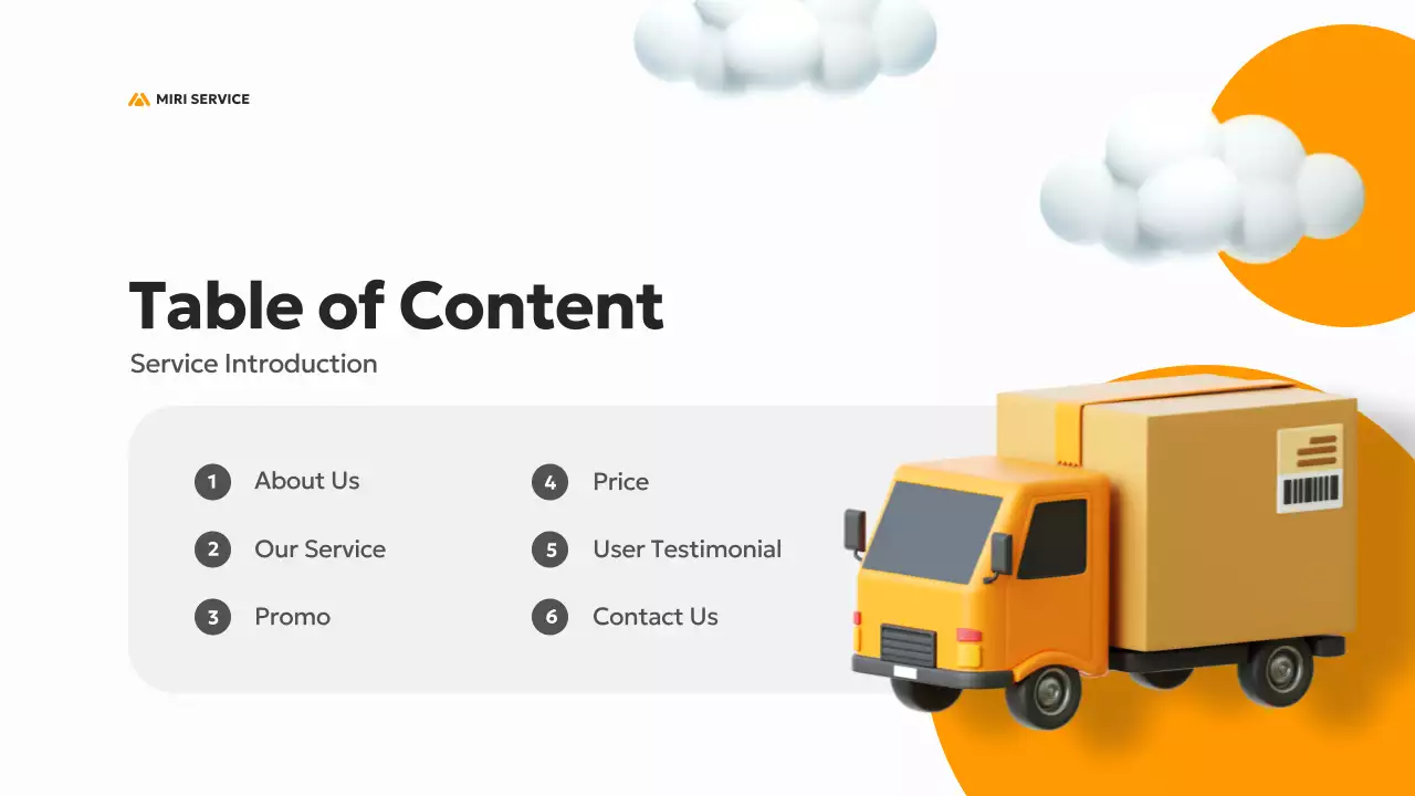 오렌지 모던 이사 프로모션 프리젠테이션