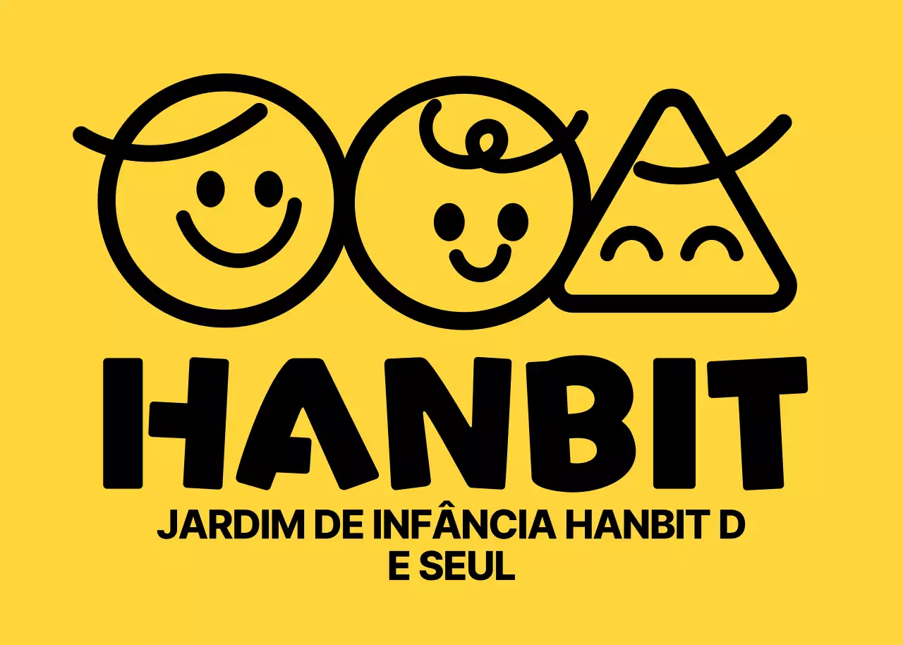 Logótipo do jardim de infância com caracteres simples