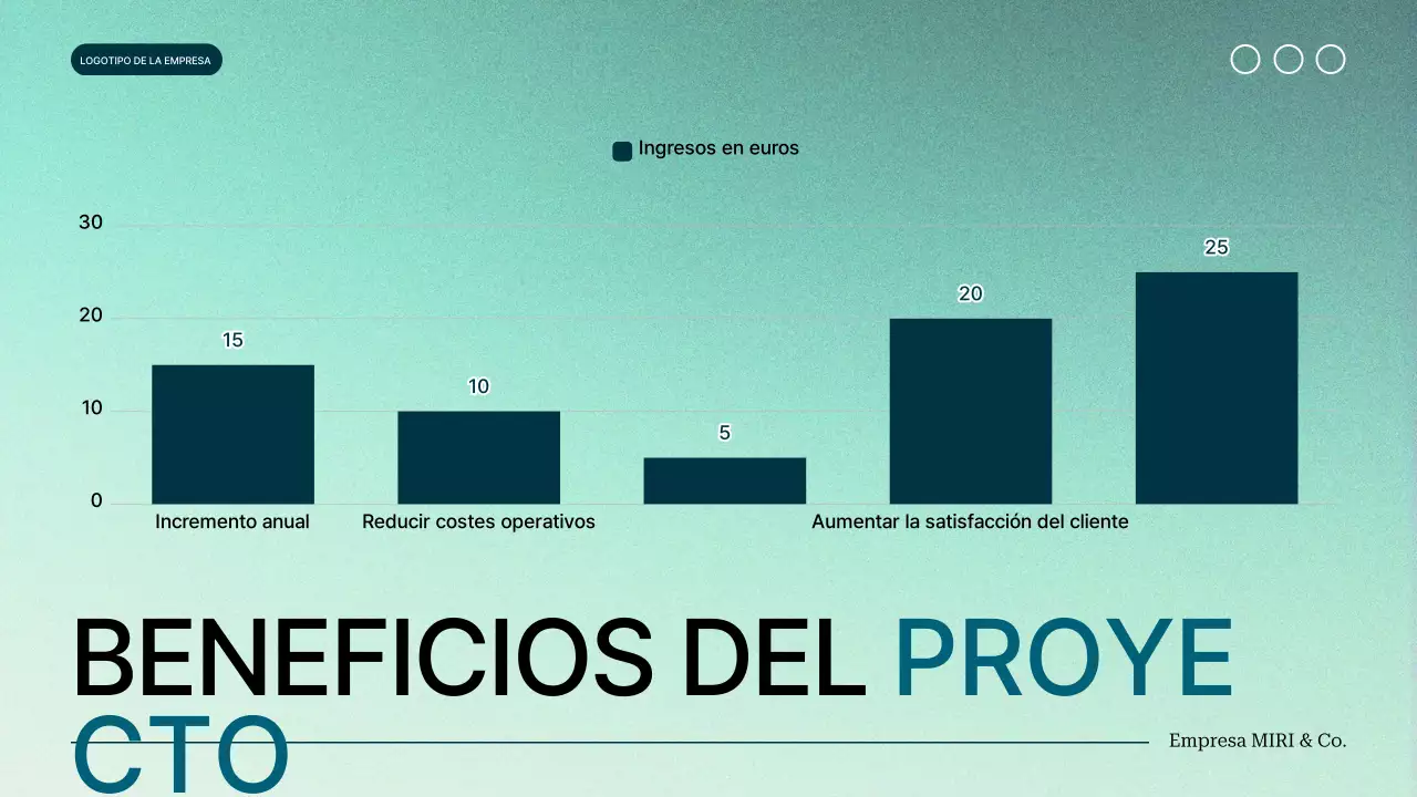gradiente verde moderno Propuesta de proyecto