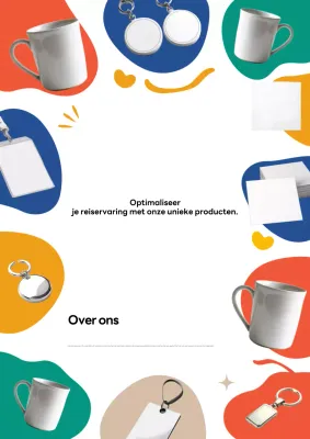 Kleurrijke moderne reispromotie