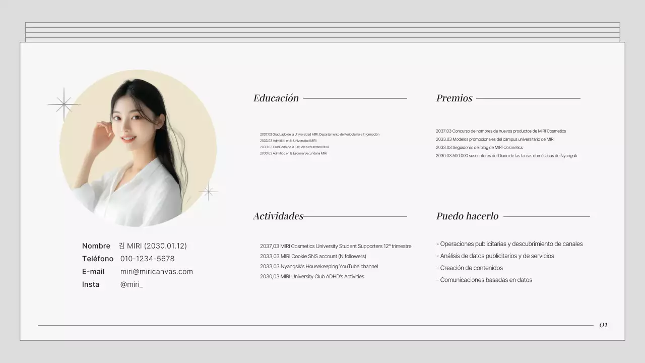 Una cartera de marketing gris y sencilla