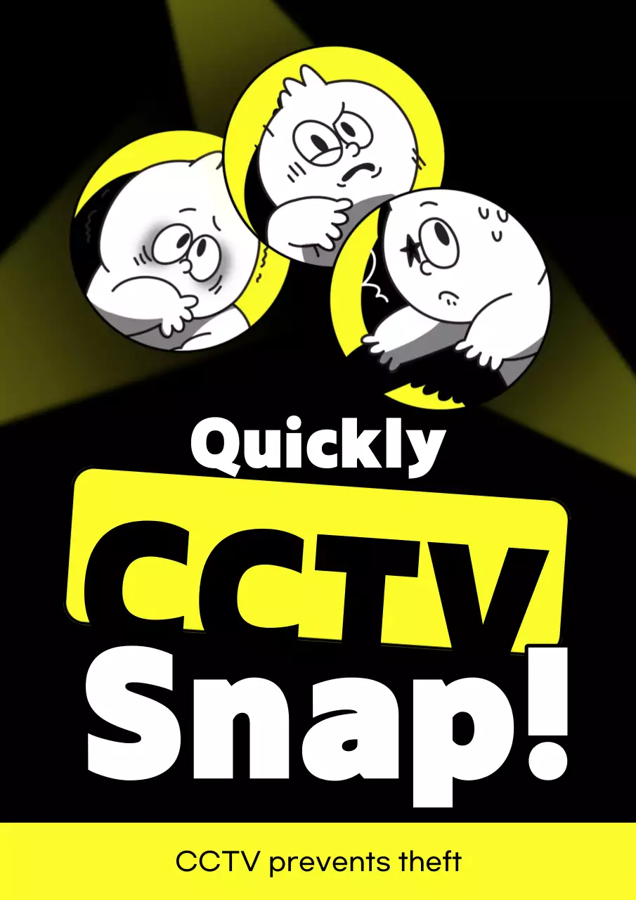 Poster quảng cáo truyện tranh an ninh màu vàng