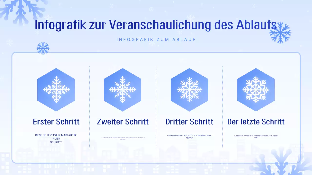 Hellblau saubere Präsentation erklärt