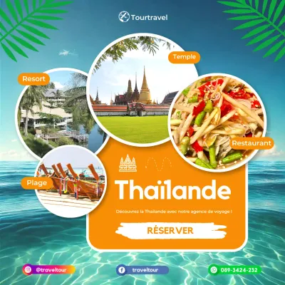promotion des voyages tropicaux orange