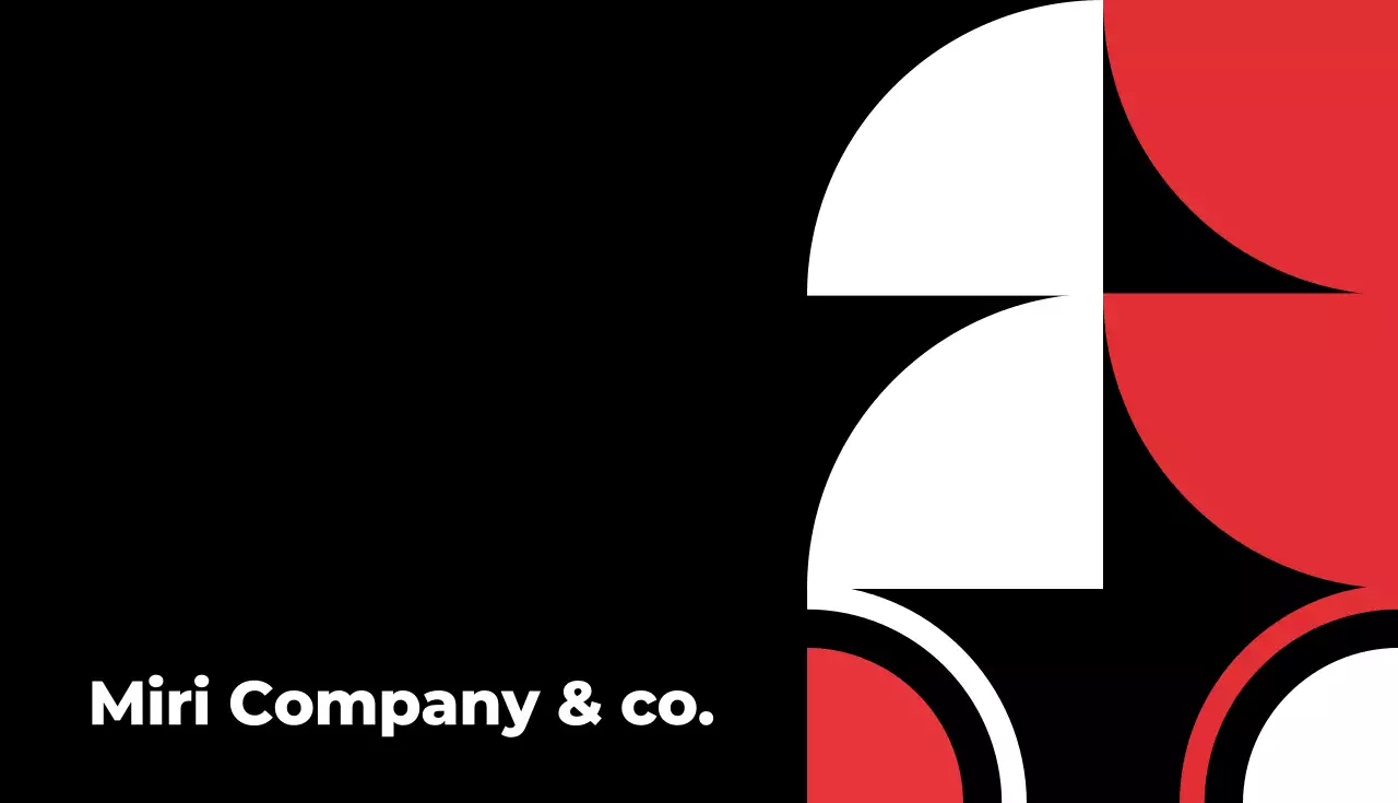 Red Modern Business Card