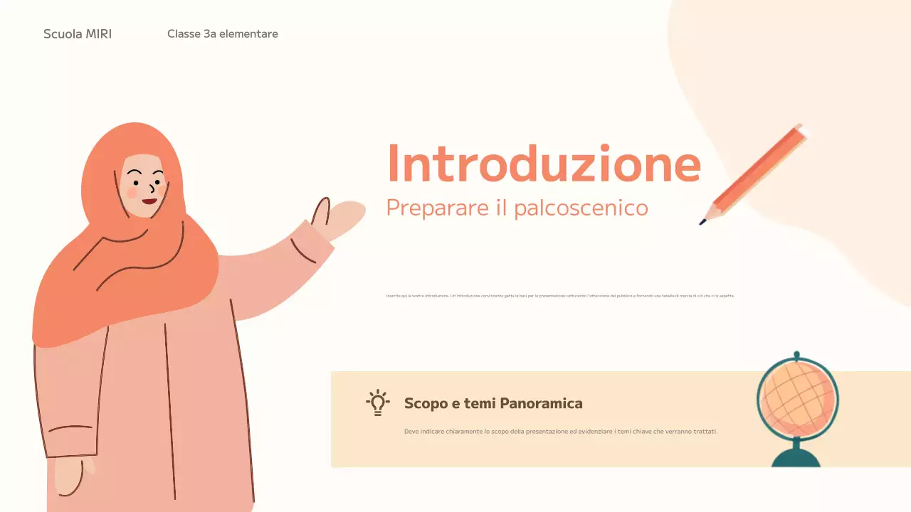 classe di educazione alla tendenza arancione