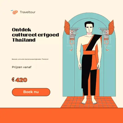 beige traditionele reispromotie