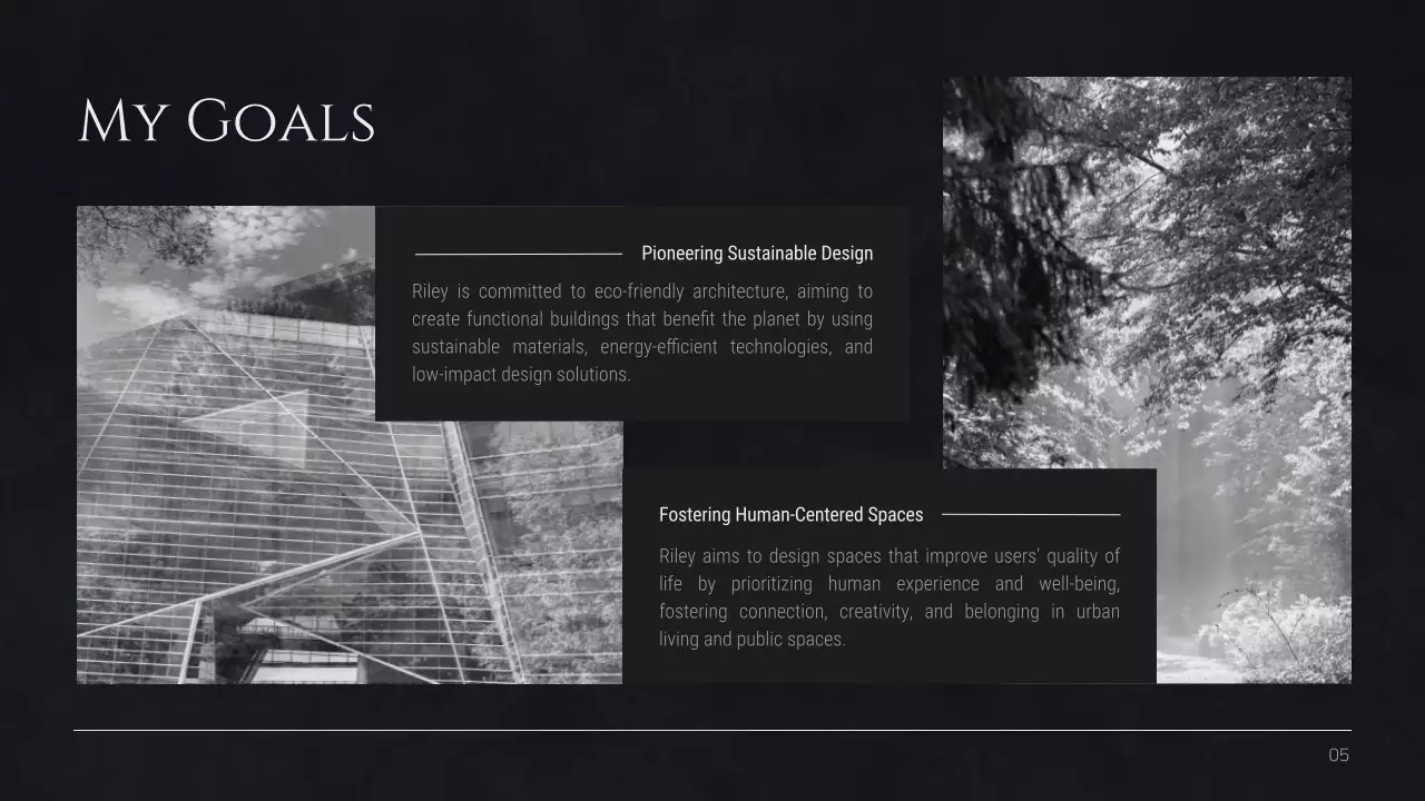 Black Gothic Architecture Portfolio Presentation