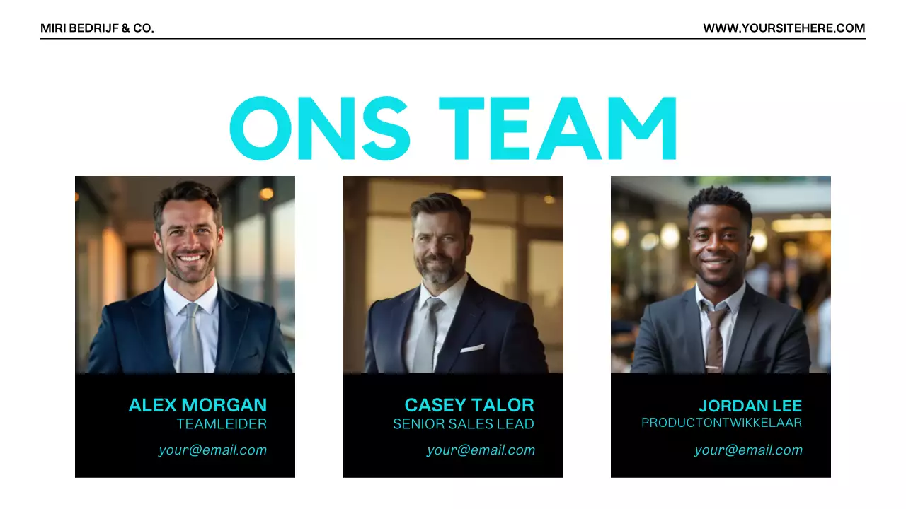 Presentatie Modern Projectvoorstel Oranje Zwart