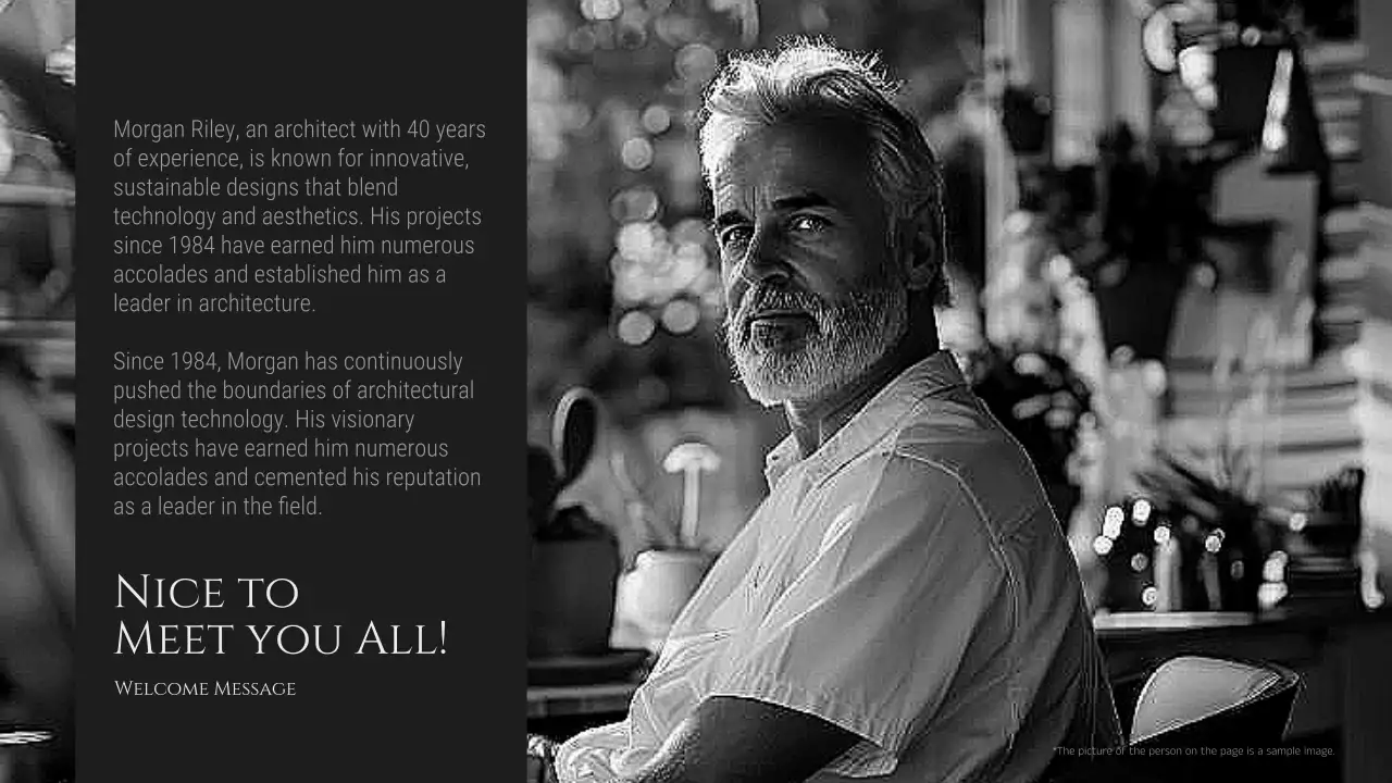 Black Gothic Architecture Portfolio Presentation