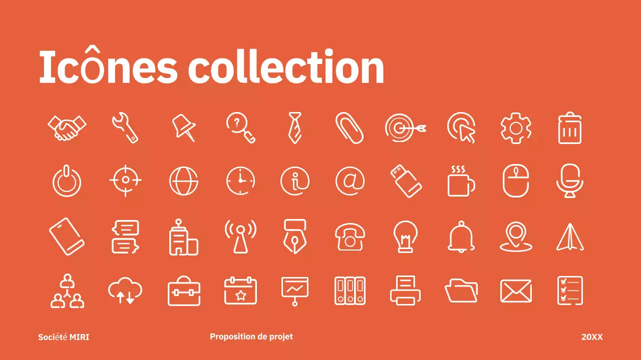 rouge moderne proposition de projet entreprise