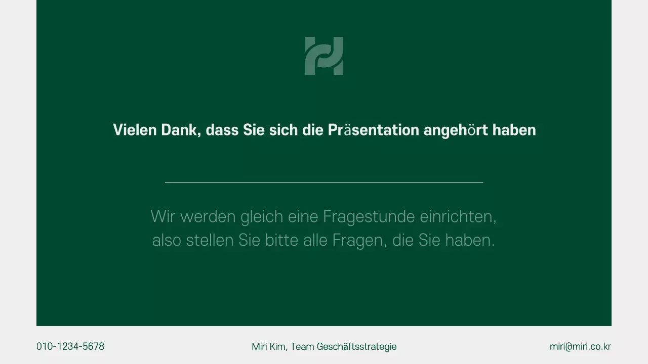 Ein sauberer, grüner und grauer Geschäftsplan für das kommende Jahr