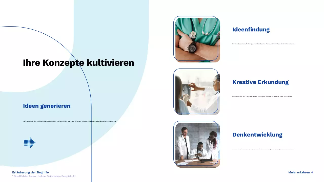 blue creative brainstorming guide