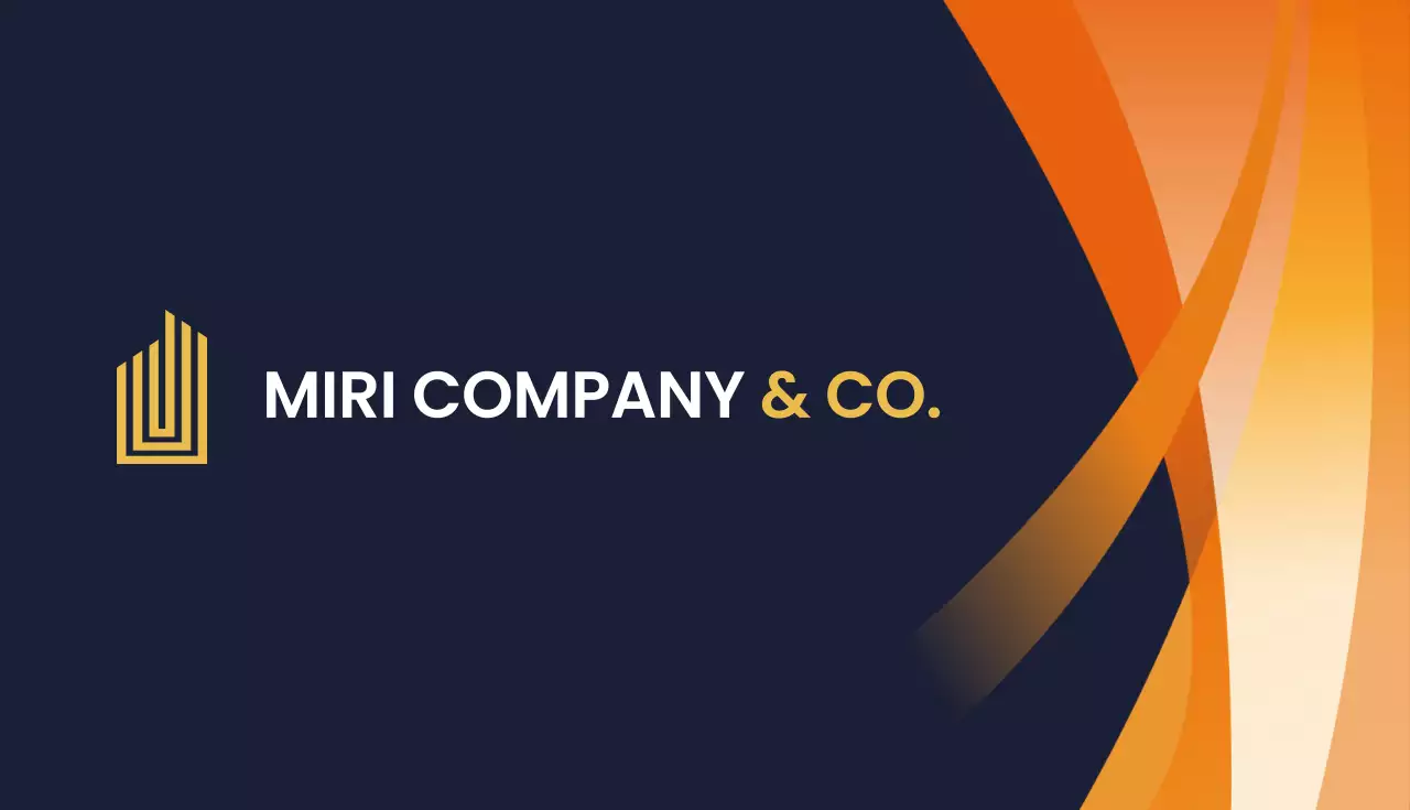 Orange Modern Business Card