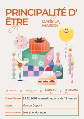 Célébration de Noël Mauve Pop