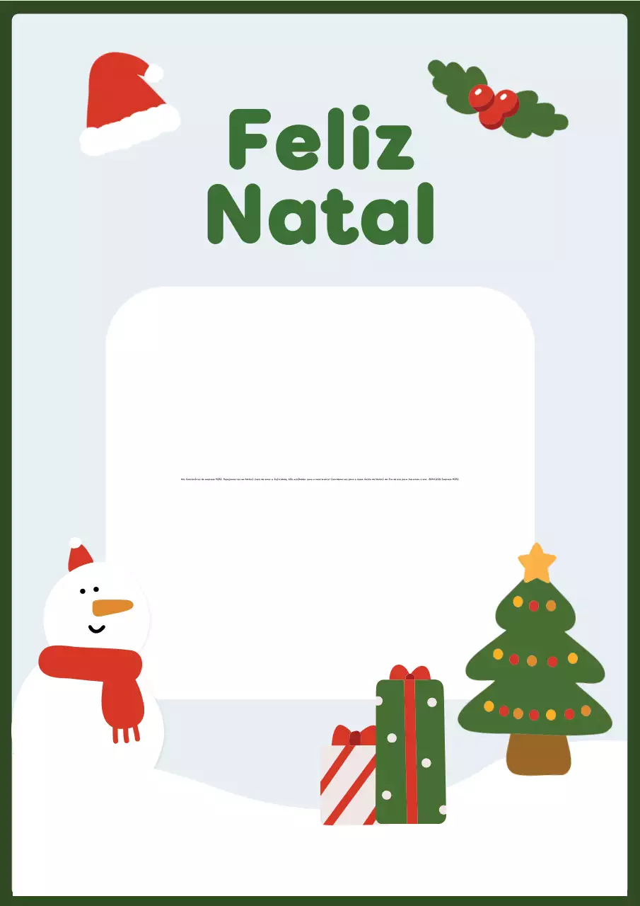 Convite de Natal abstrato