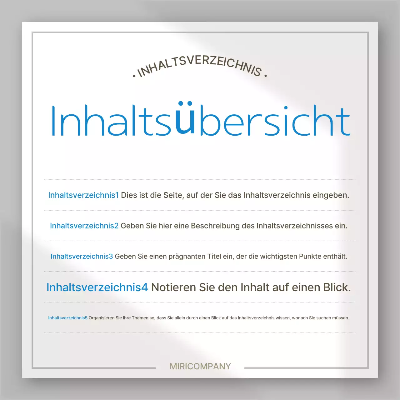 Weiß Einfaches Design erklärt