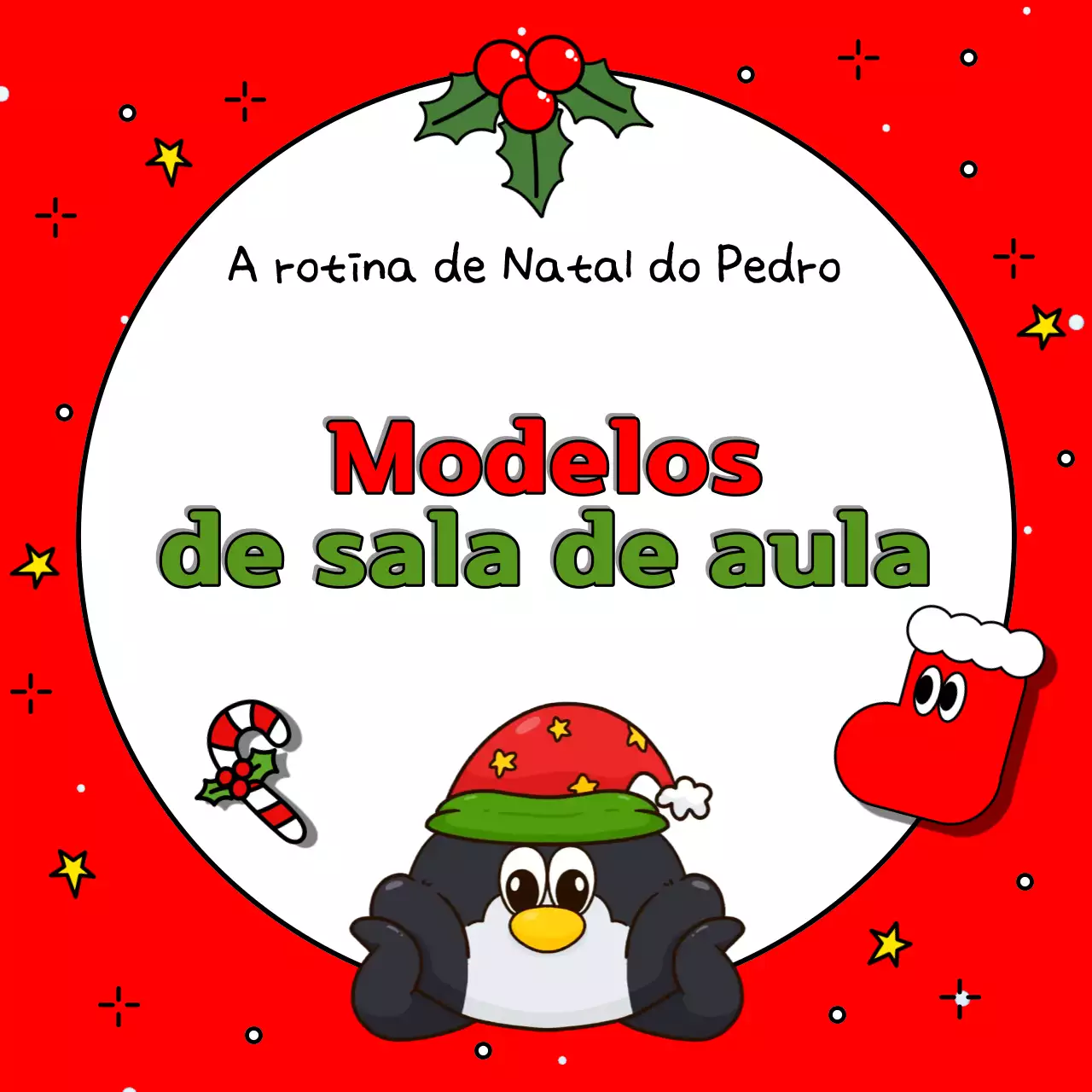 Anuncie o seu evento de Natal em vermelho e verde com este bonito anúncio de evento de Natal
