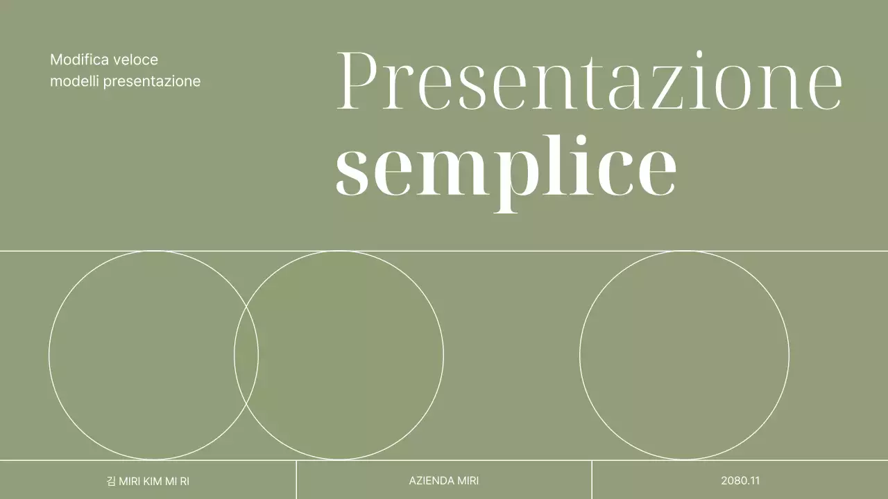 Documentazione di presentazione semplice Khaki