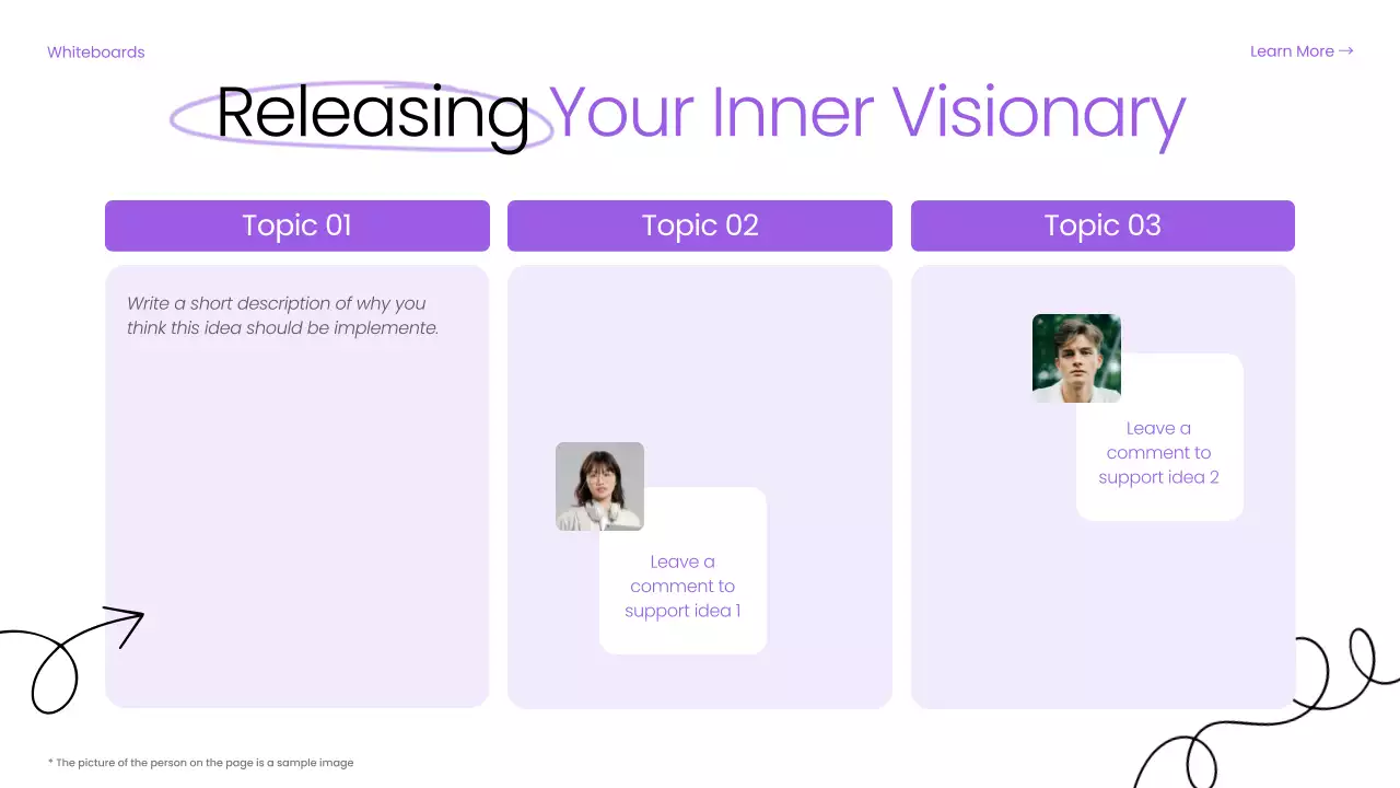 Bài thuyết trình hướng dẫn động não hiện đại màu tím