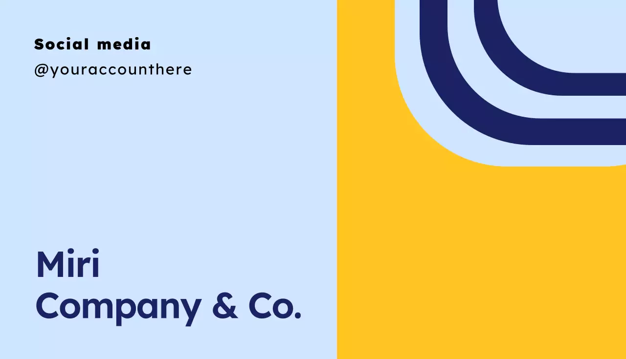 Blue Modern Business Card