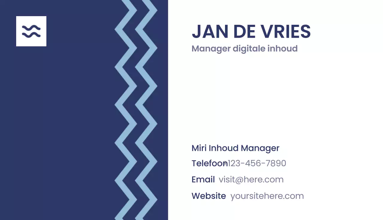 marine modern visitekaartje