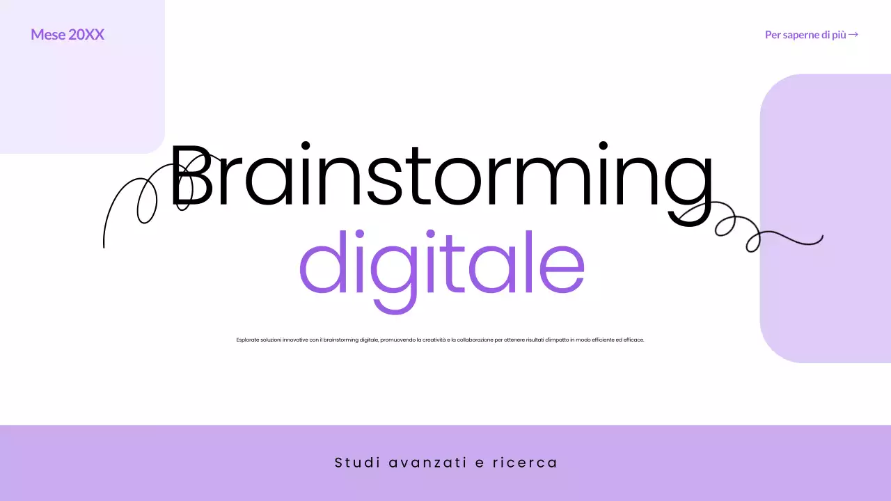 guida digitale di base al brainstorming viola