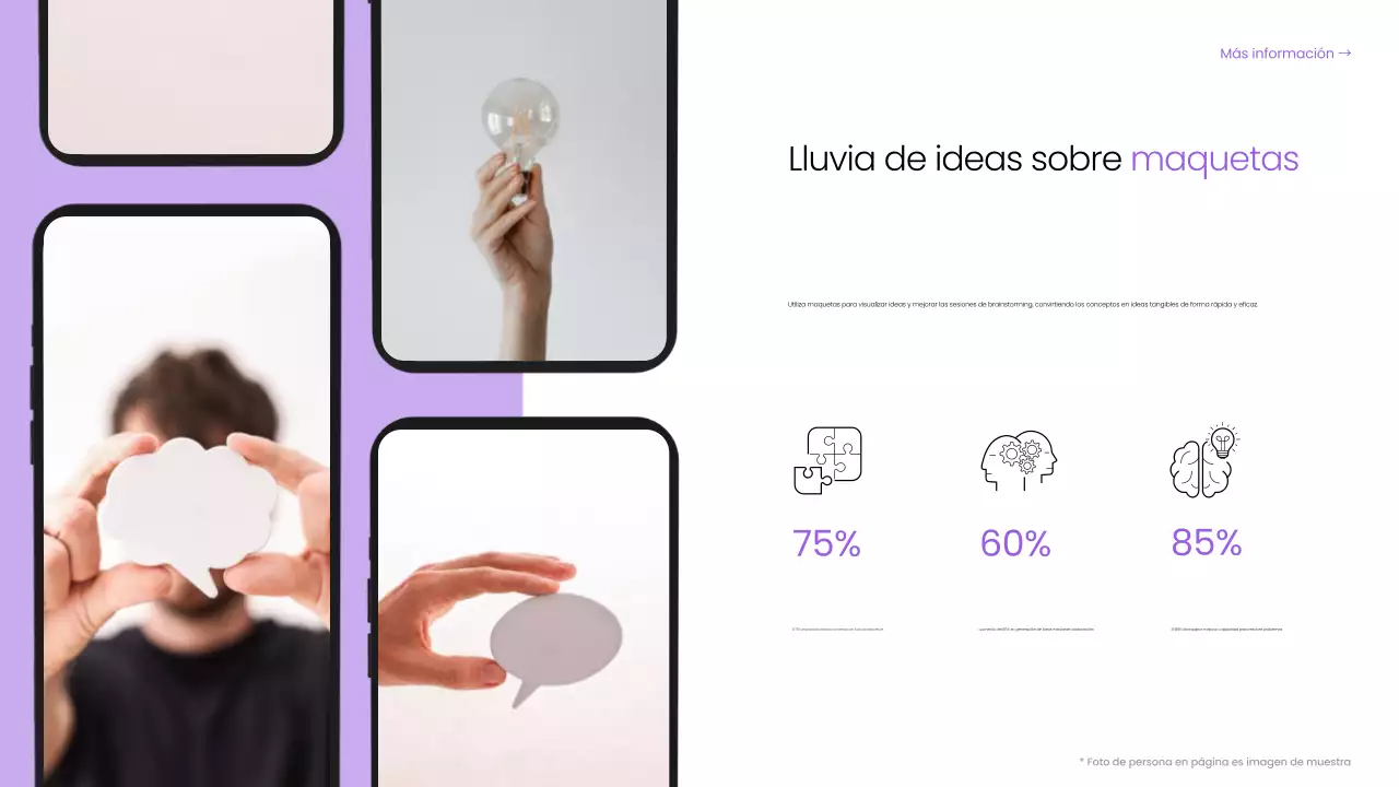 guía básica de brainstorming digital púrpura